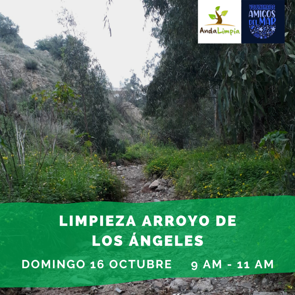 Cartel Limpieza arroyo de los Ángeles