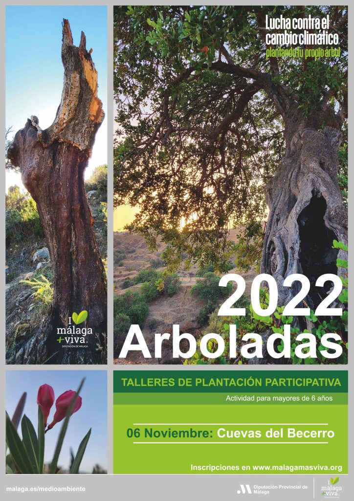 Cartel arbolada Cuevas del Becerro