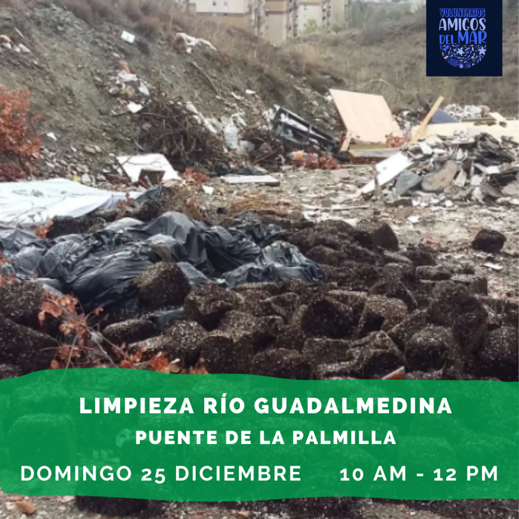 Cartel Limpieza en el Río Guadalmedina
