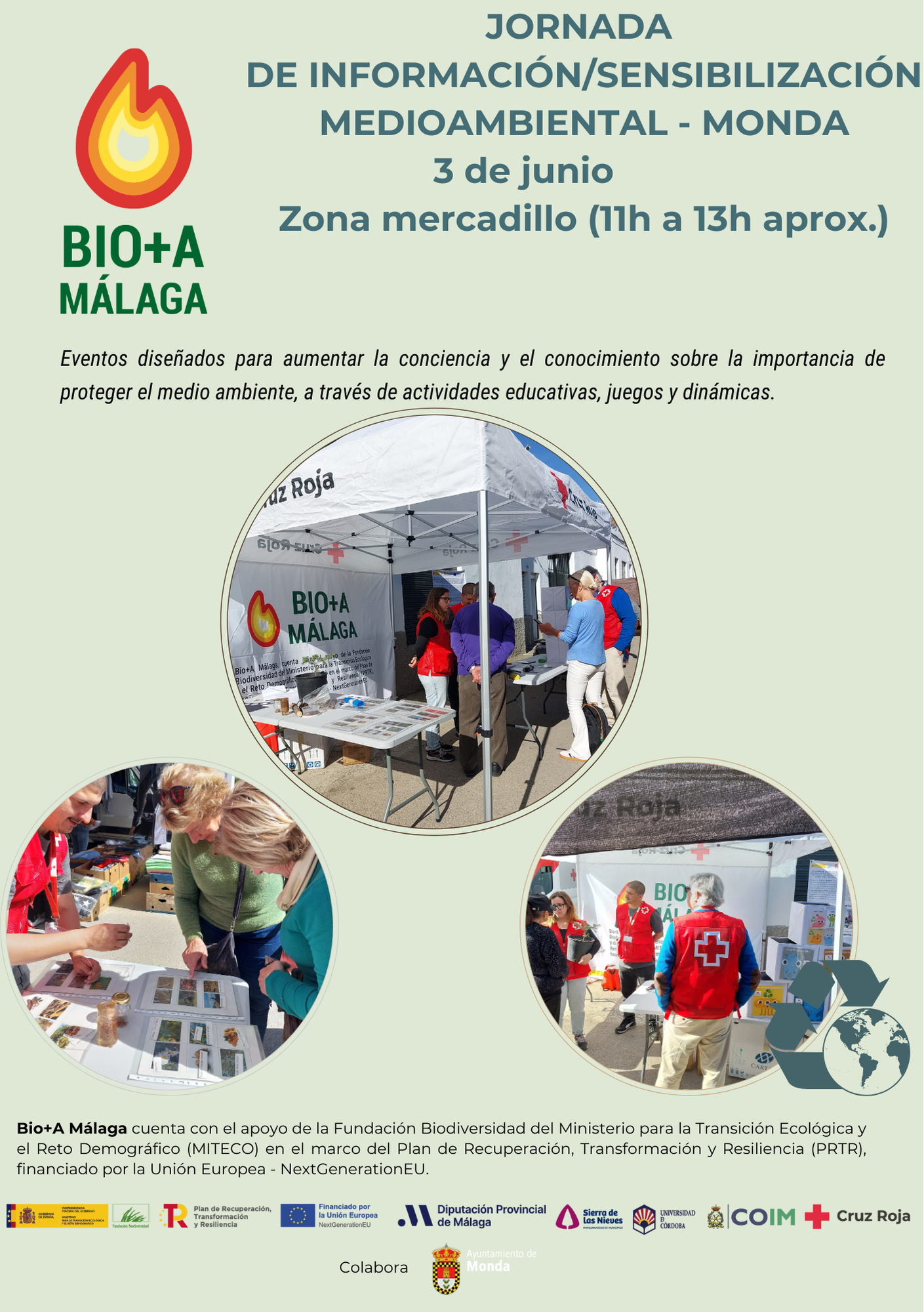 Cartel Jornada de información medioambiental en Monda