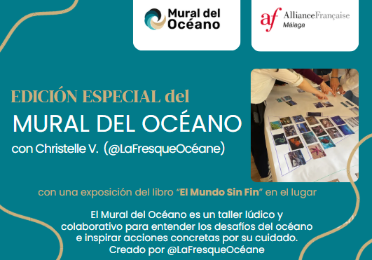 Cartel Taller colaborativo el Mural del Océano