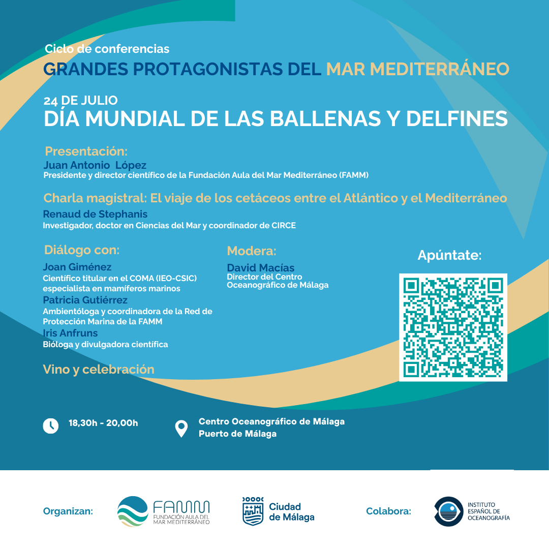 Programa Conferencia 'El viaje de los cetáceos entre el Atlántico y el Mediterráneo'
