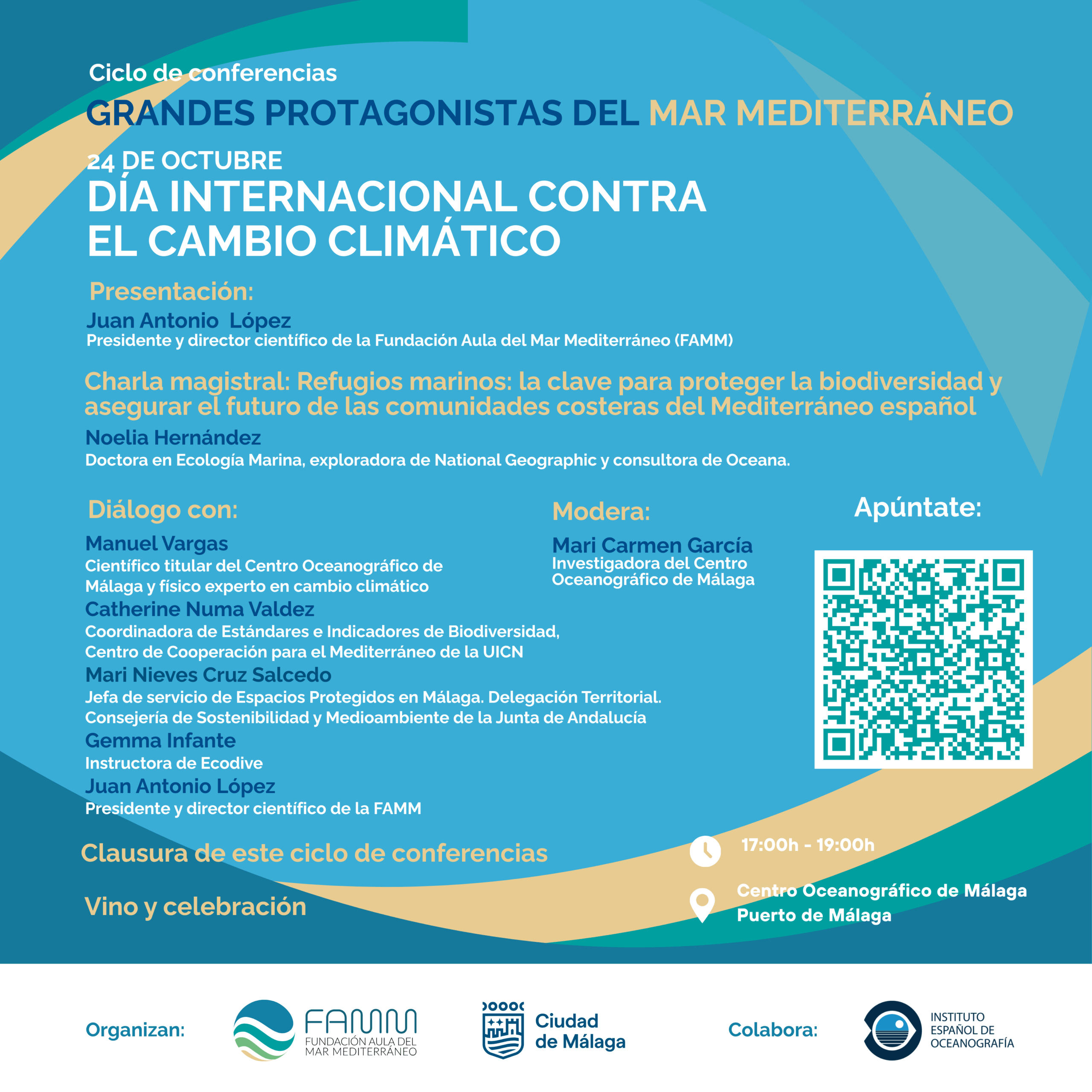 Cartel Conferencia Refugios marinos