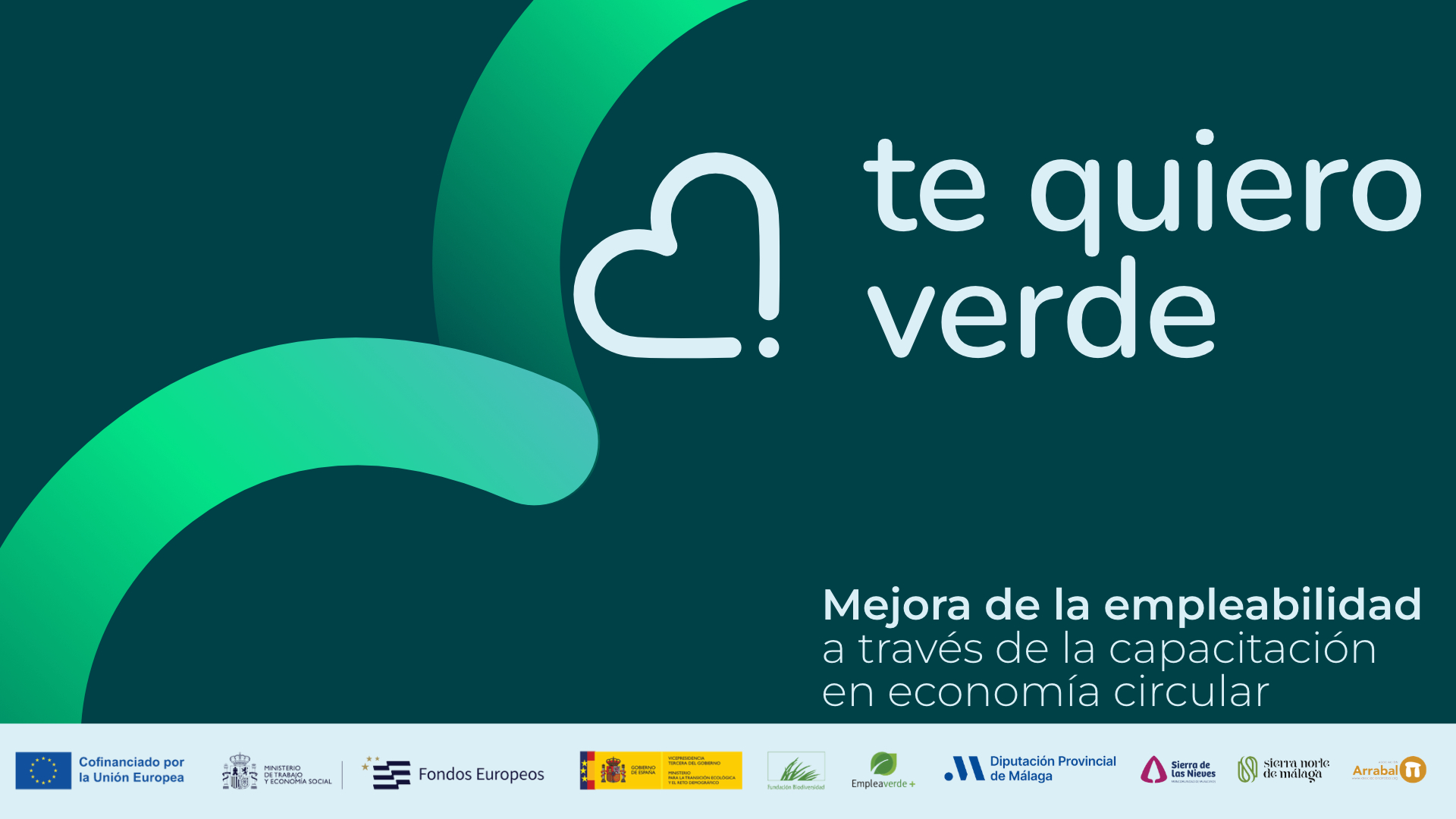 Cartel Cursos de Formación Tequieroverde