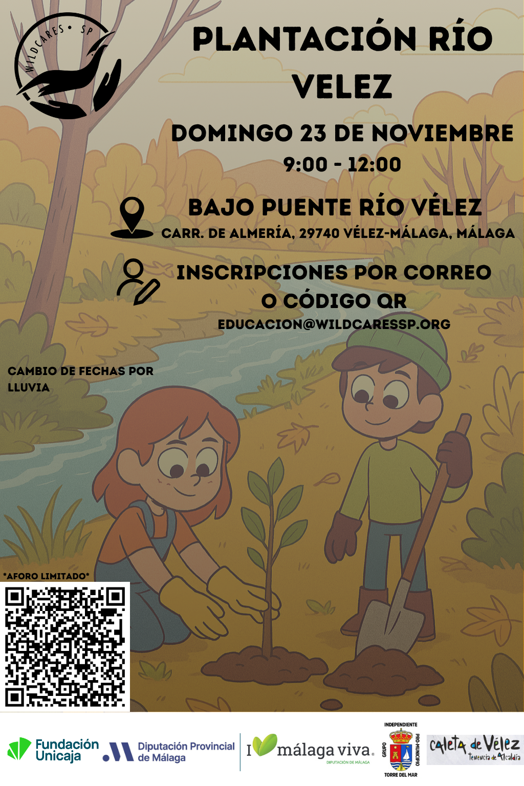Cartel jornada de restauración de ribera