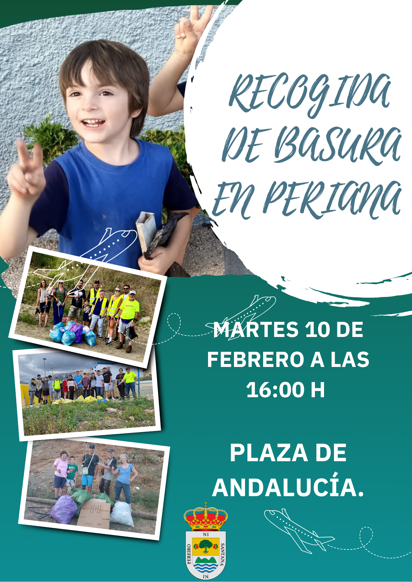 Recogida de basura en Periana en Febrero