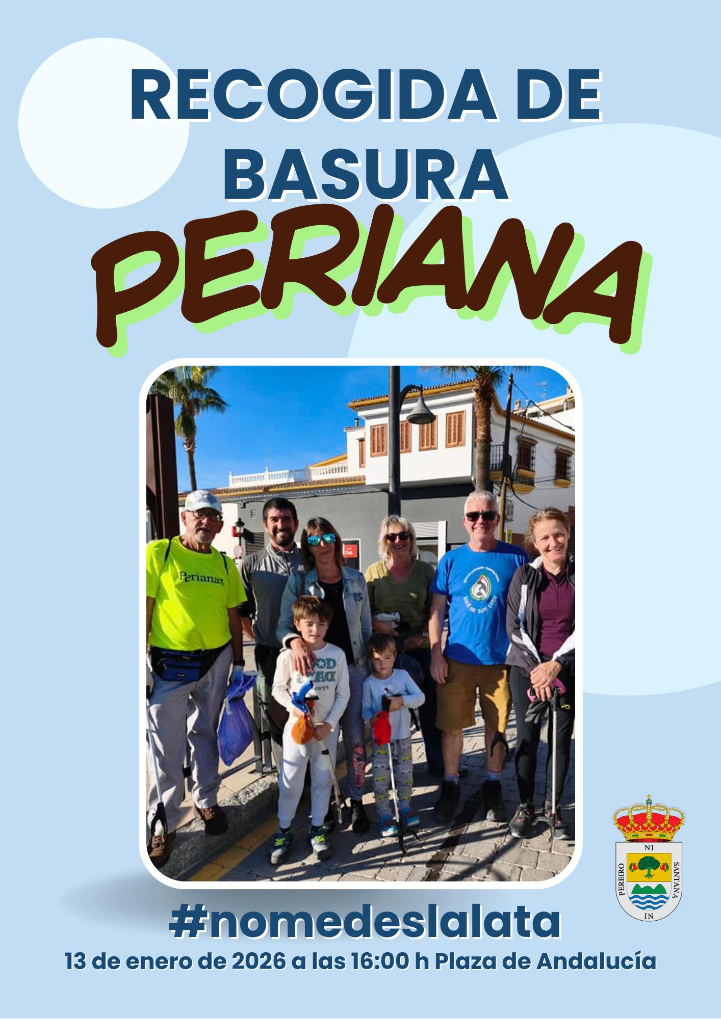 Cartel Recogida de Basura en Periana